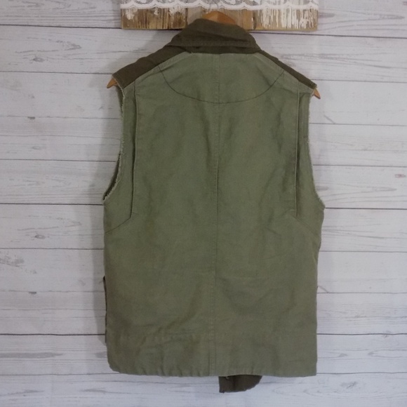 Wilfred Free Aritzia LINN Cargo Army Vest  Sz S - Picture 3 of 8